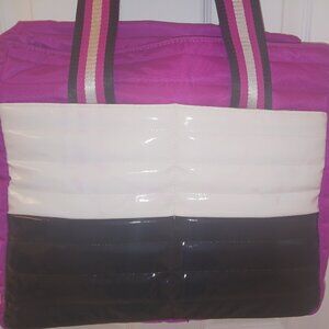 THINK ROYLN Pink and Black Tote Bag